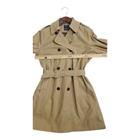 NWT Abercrombie & Fitch Classic Tan Trench Coat Size XL - Picture 11 of 14